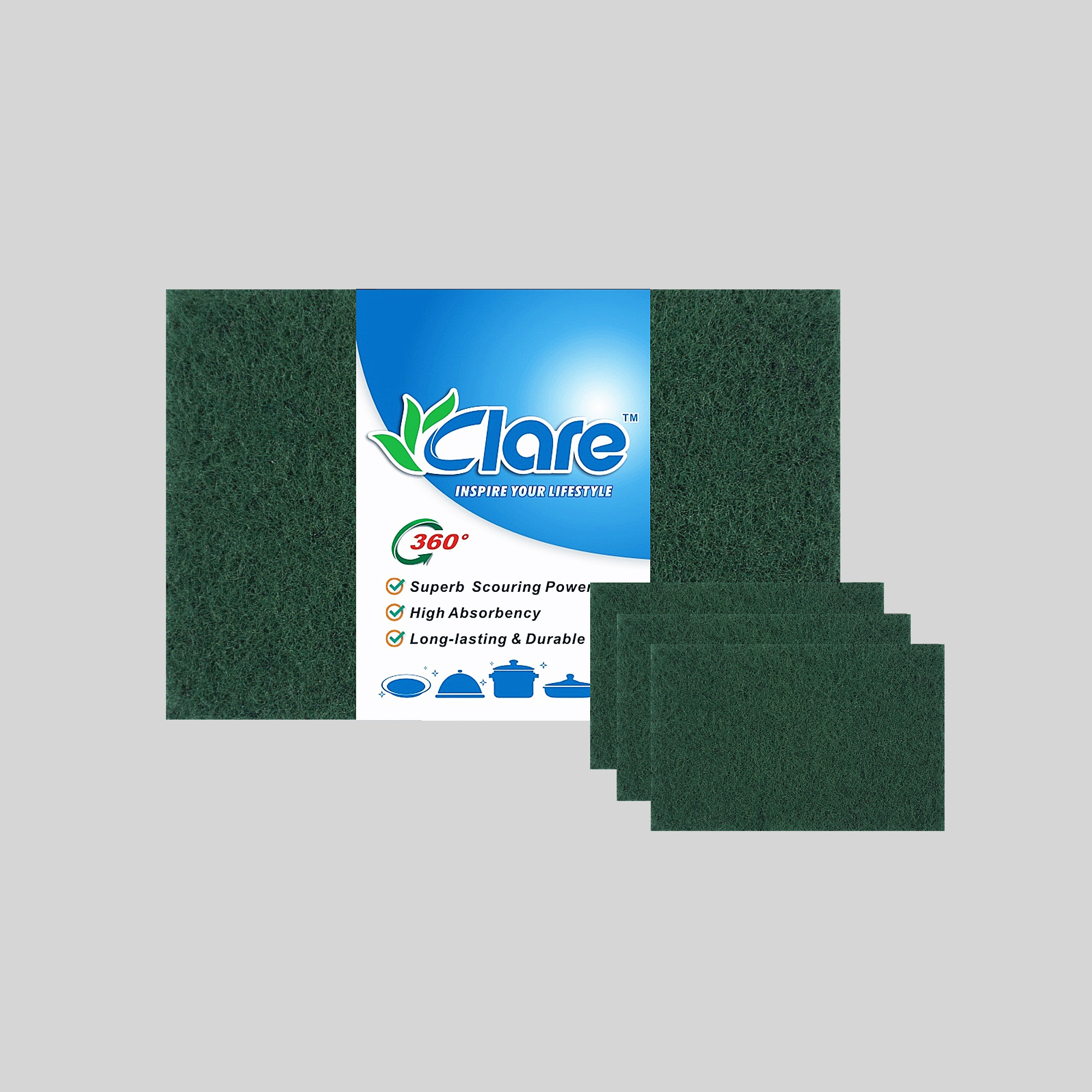 5pcs Abrasive Nylon Scouring Pads 10mm Premium nylon