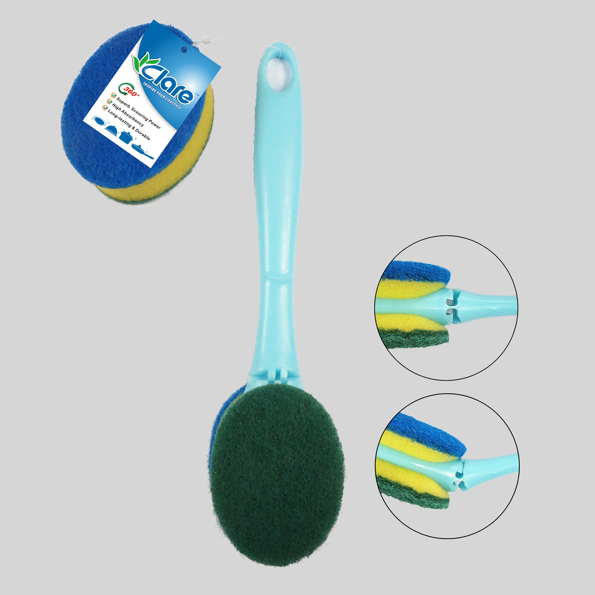 B09 2-in-1 Flexible Cleaning Brush