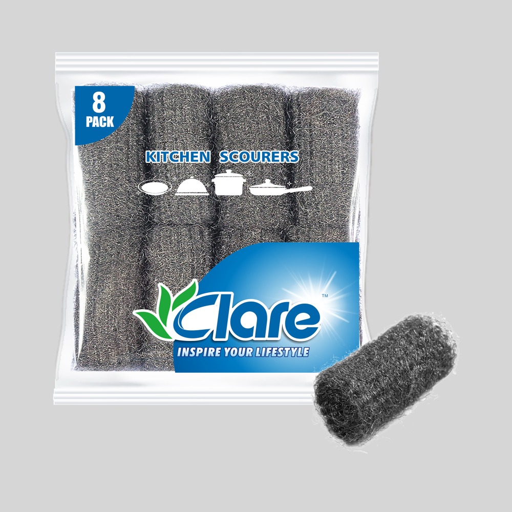 8pcs Steel Wool Scourers